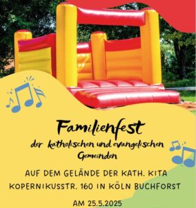 Mehr über den Artikel erfahren Einladung | Ökumenisches Familienfest | Sonntag, 25.05.2025 ab 10:30 Uhr | Köln Buchforst